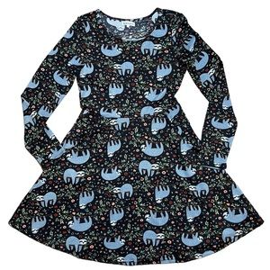L.A. Soul Sloth Long Sleeve Knit Sweater Dress Sz S
